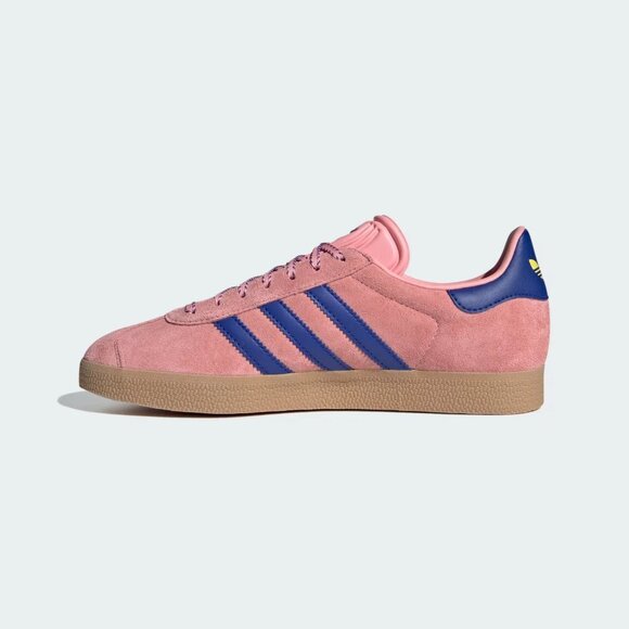 Adidas Originals Women's Pink Blue Gazelle Shoes JH7213 - Picture 5 of 6